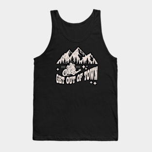 Get Out Of Town Motorcycle Design Tank Top